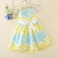 new fashion girls colorful dresses children clothing dresses with butterfly embroidery